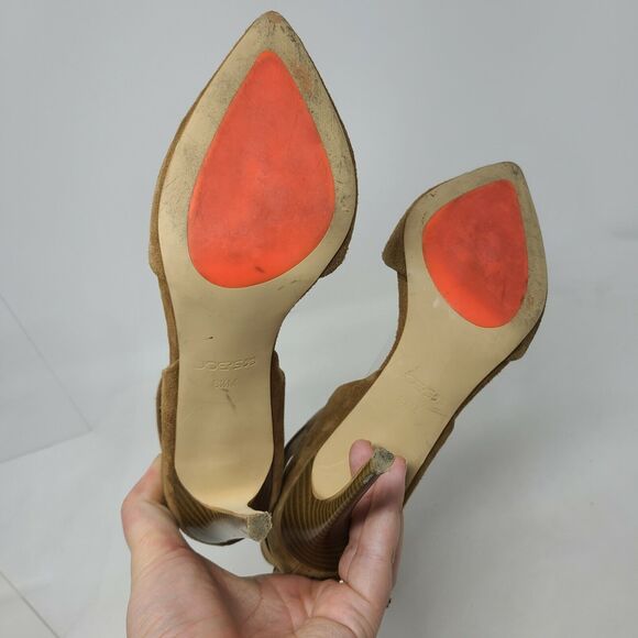 Joe's Jeans Womens Laney Suede Pointed Toe Ankle Wrap Brown Suede Size 8.5 Sexy - Picture 8 of 12